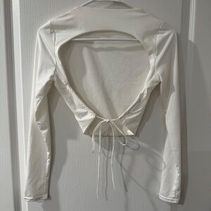 Adika White Crop Top